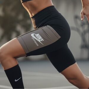 Nike Women's Black and Tan Bike Shorts Size XS Perfect Condition See  Photos